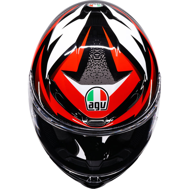 K6 S Helmet - Braven - Black/Red/White
