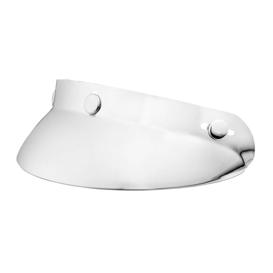 Daytona Helmets Bubble Visor Chrome - Front Side View