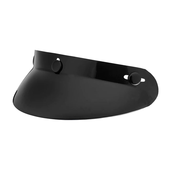 Daytona Helmets Bubble Visor Gloss Black - Front Side View