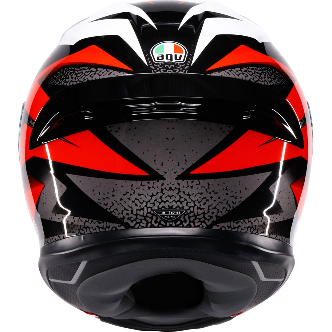 K6 S Helmet - Braven - Black/Red/White