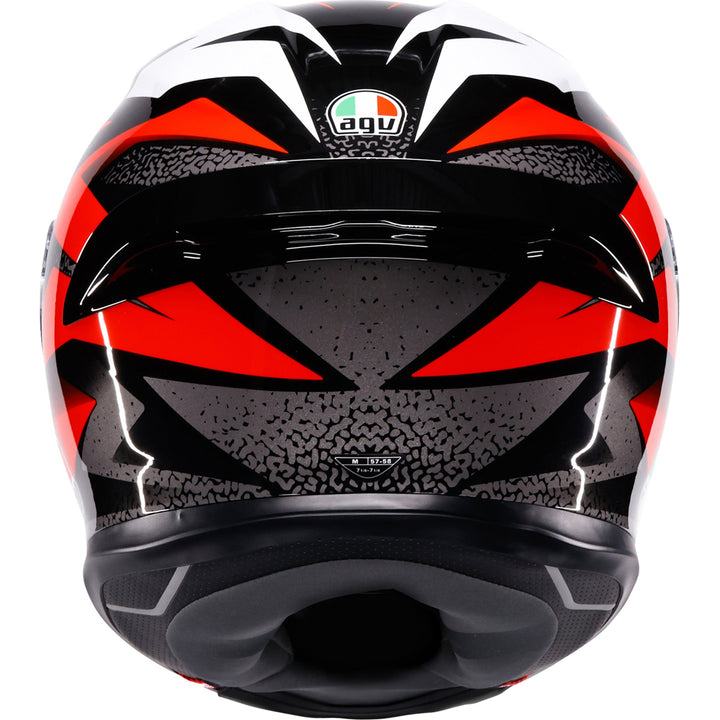 K6 S Helmet - Braven - Black/Red/White