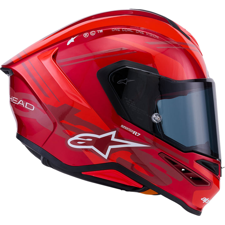 Supertech R7 Helmet - 22.06 - A-Core - Gloss Red/White