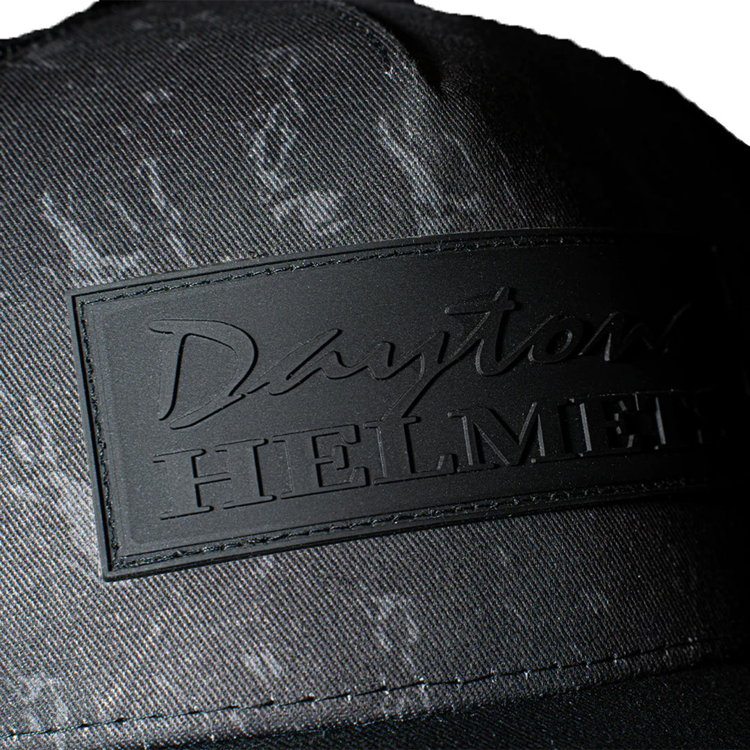 Daytona Helmets Trucker Camo Cap - Close-Up of Front Side View of Logo
