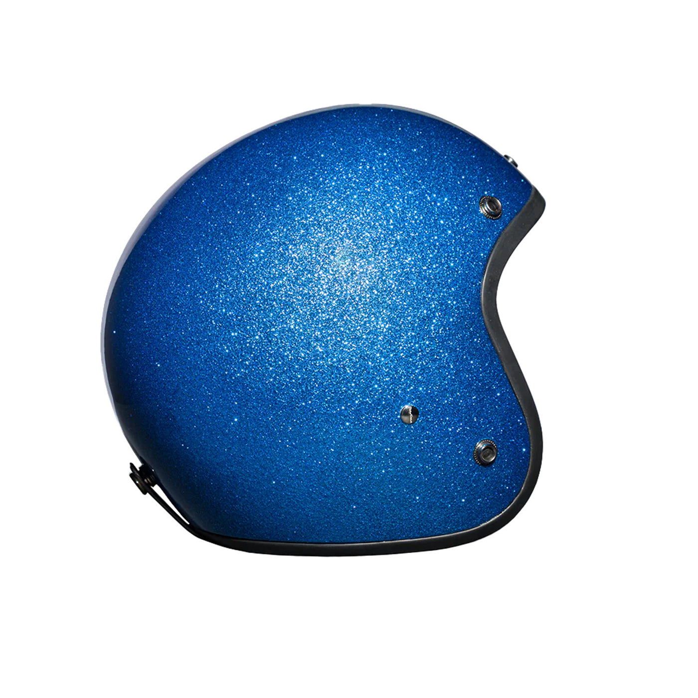 Daytona Helmets D.O.T. Cruiser Helmet Blue Metal Flake - Right Side View without Visor