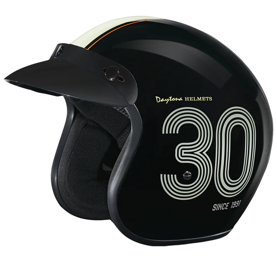 Daytona Helmets D.O.T. Cruiser Helmet - Daytona 30th - Front Left Side View