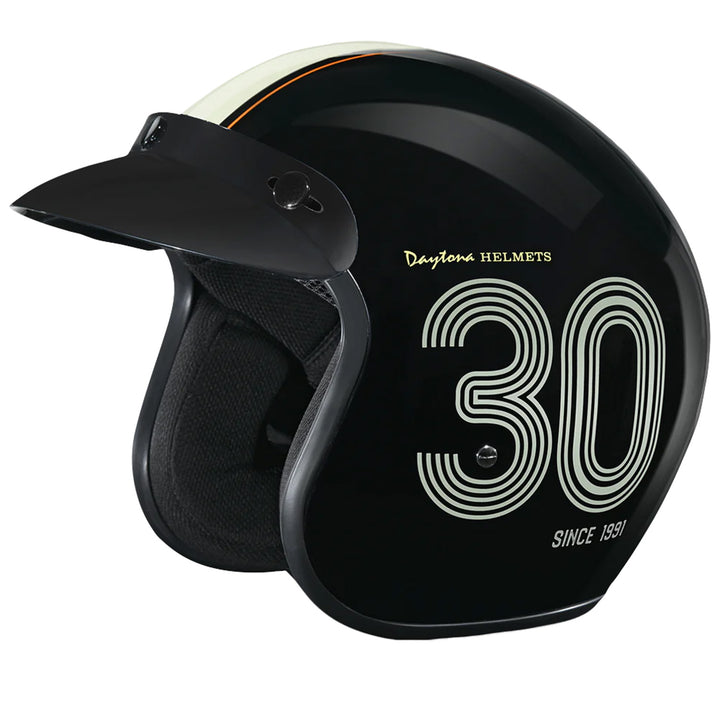Daytona Helmets D.O.T. Cruiser Helmet - Daytona 30th - Front Left Side View