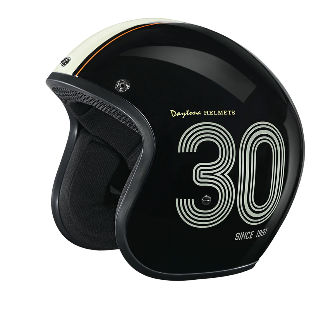 Daytona Helmets D.O.T. Cruiser Helmet - Daytona 30th - Front Left Side View without Visor