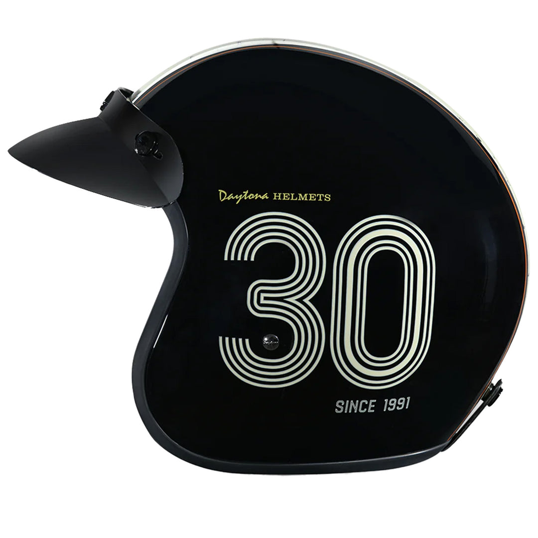 Daytona Helmets D.O.T. Cruiser Helmet - Daytona 30th - Left Side View