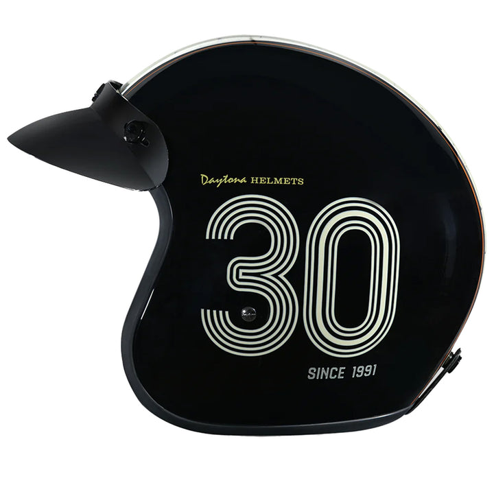 Daytona Helmets D.O.T. Cruiser Helmet - Daytona 30th - Left Side View