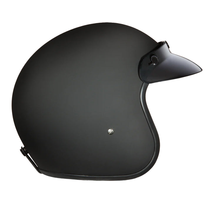 Daytona Helmets D.O.T. Cruiser Helmet Dull Black - Right Side View