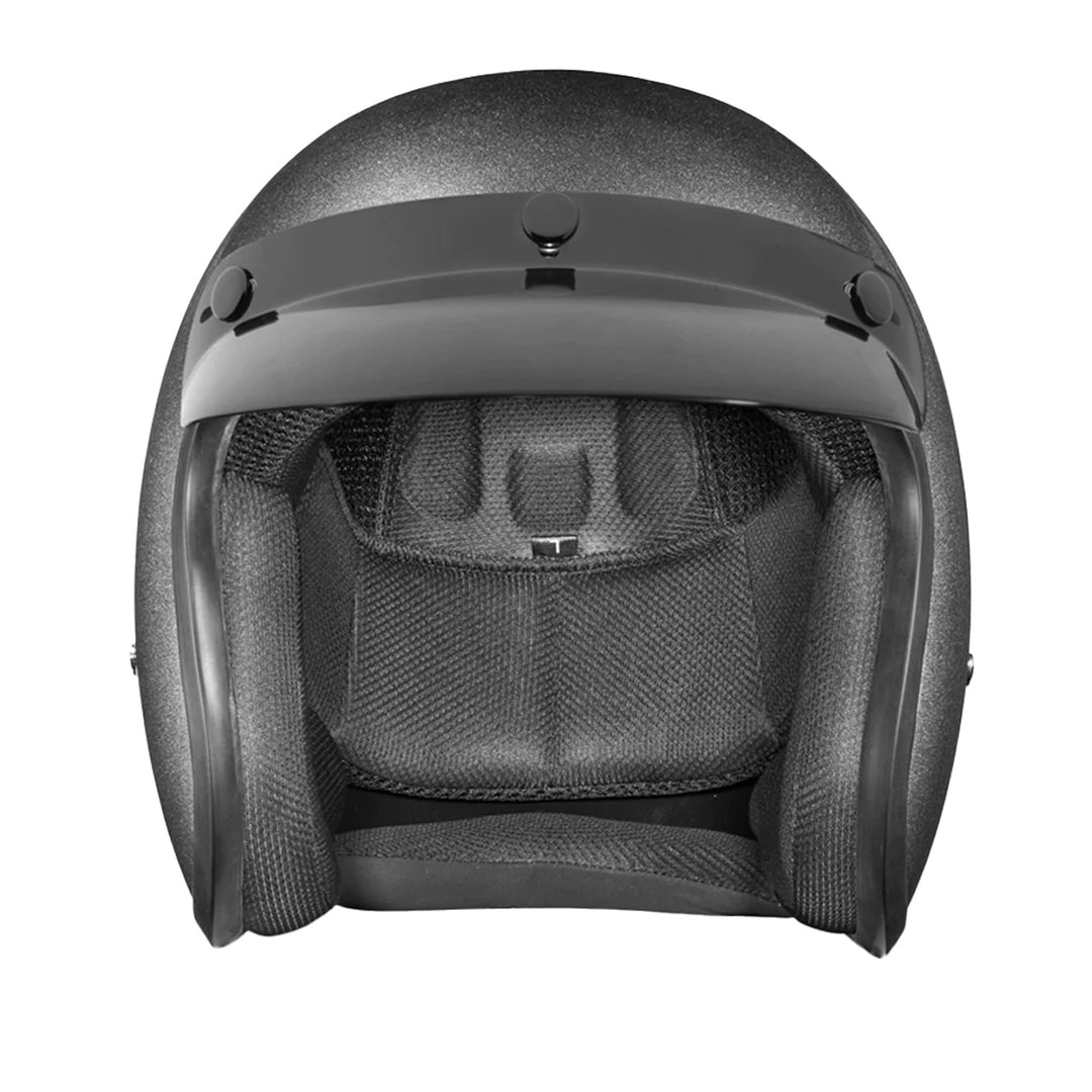 Daytona Helmets D.O.T. Cruiser Helmet Gunmetal Grey Metallic - Front View