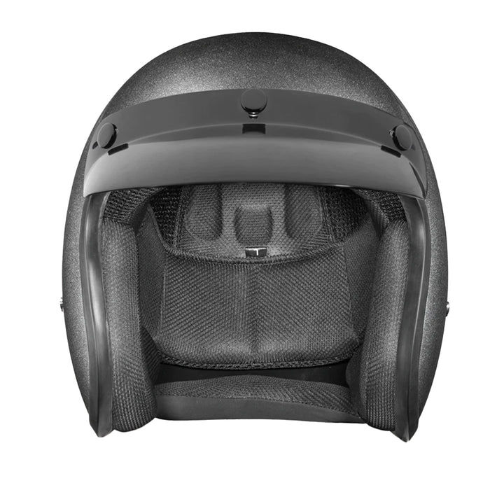 Daytona Helmets D.O.T. Cruiser Helmet Gunmetal Grey Metallic - Front View