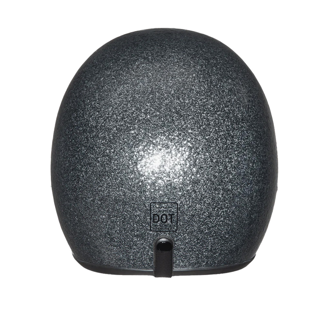 Daytona Helmets D.O.T. Cruiser Helmet Gunmetal Flake - Rear View