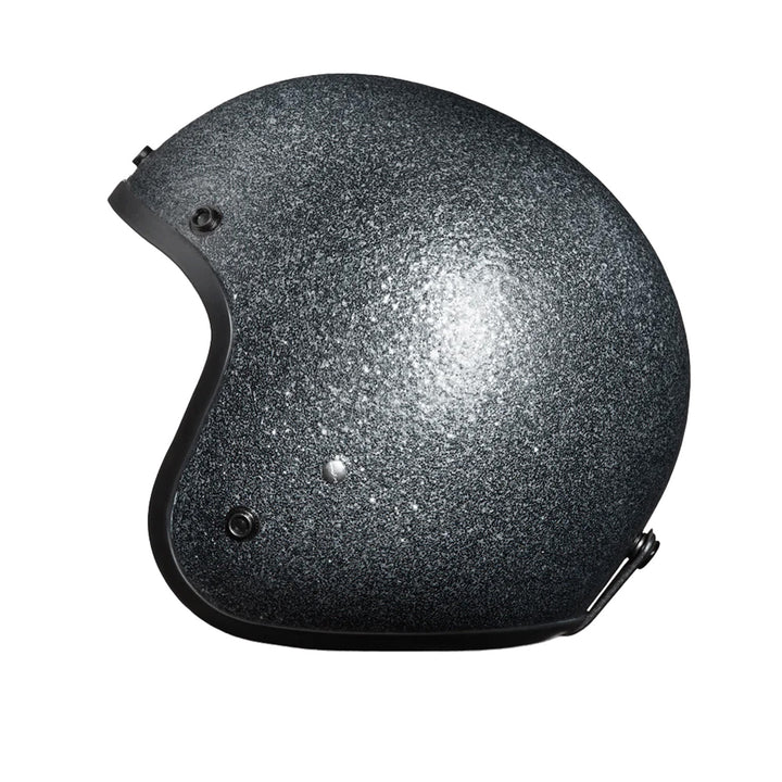 Daytona Helmets D.O.T. Cruiser Helmet Gunmetal Flake - Left Side View without Visor