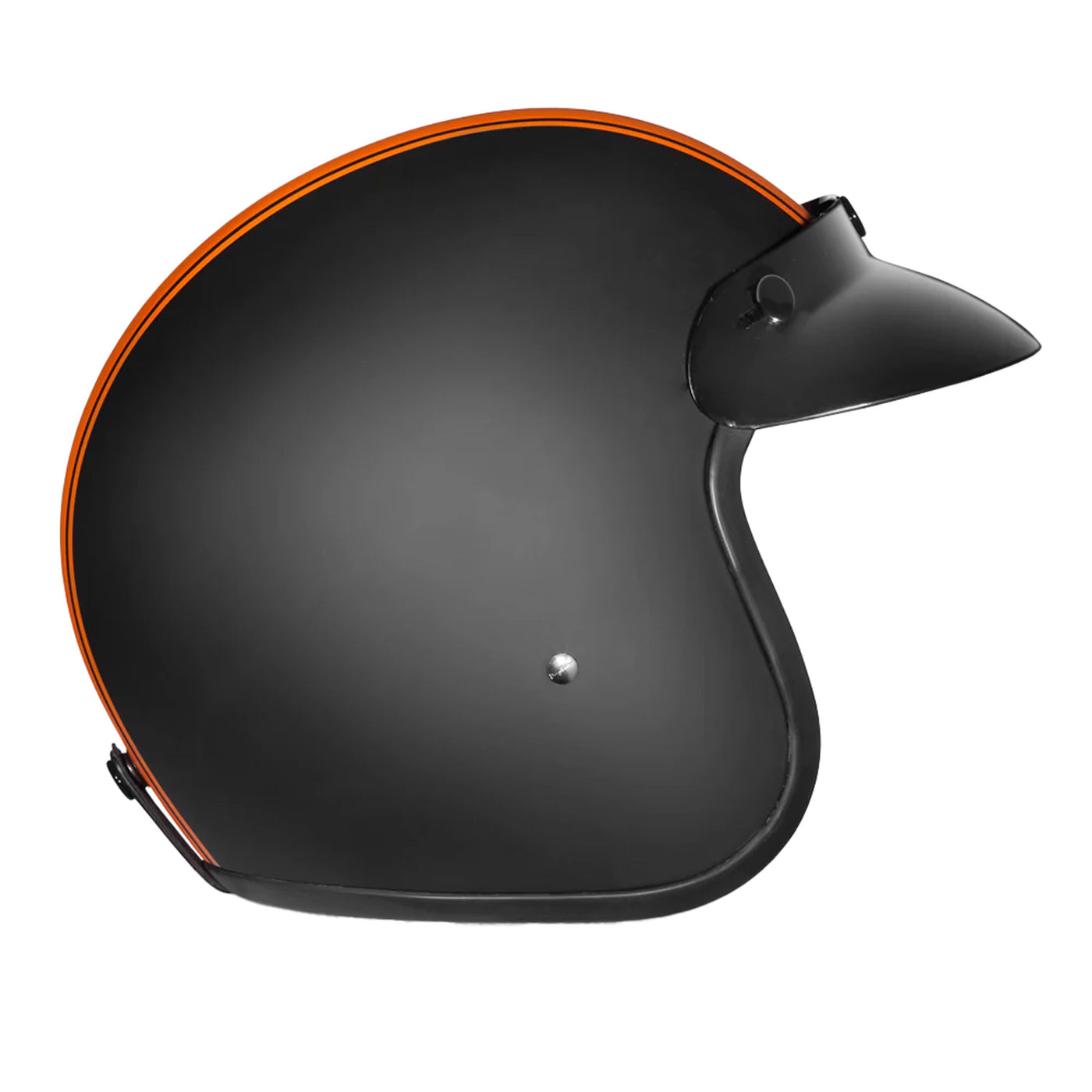 Daytona Helmets D.O.T. Cruiser Helmet - Orange Pinstripe