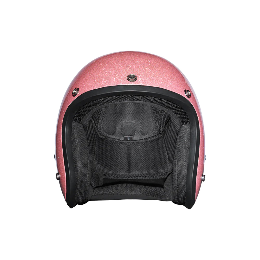 Daytona Helmets D.O.T. Cruiser Helmet Pink Metal Flake - Front View without Visor
