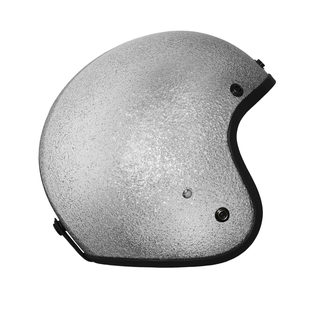 Daytona Helmets D.O.T. Cruiser Helmet Silver Metal Flake - Right Side View without Visor