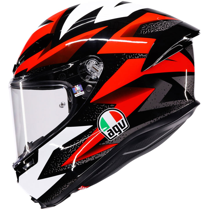 K6 S Helmet - Braven - Black/Red/White