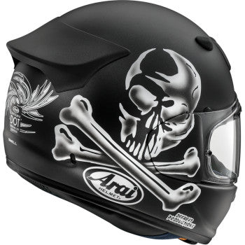 Arai Contour-X Jolly Roger Helmet - Rear Side View