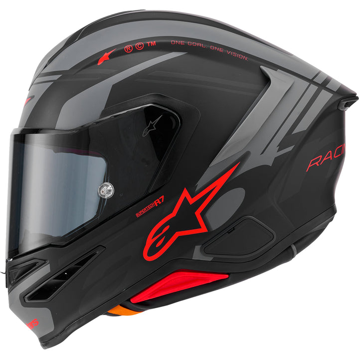 Supertech R7 Helmet - 22.06 - A-Core - Matte Black/Gray/Red