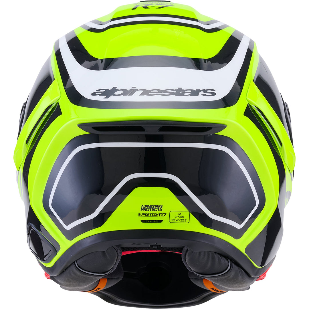 Supertech R7 Helmet - Zeal - 22.06 - Gloss Yellow Fluo/Black/White