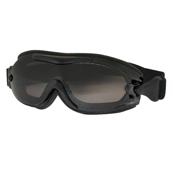 Daytona Helmets Fit Over Goggles Smoke - Front Side View