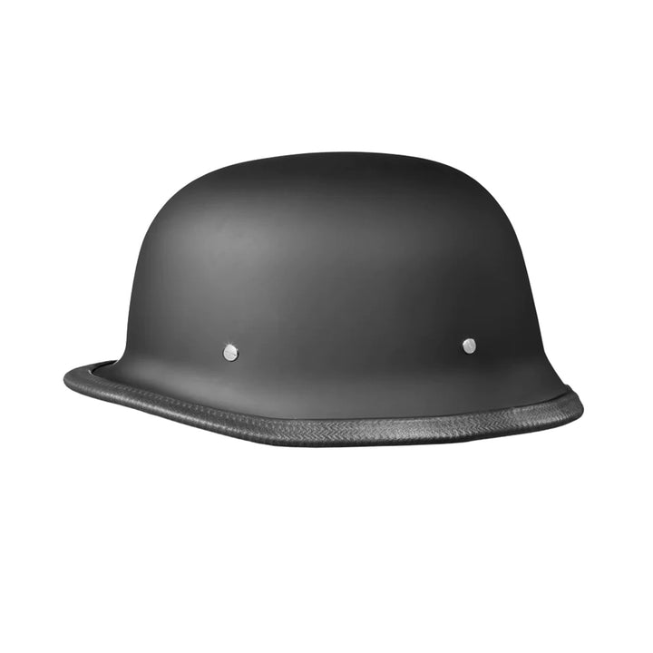 Daytona Helmets D.O.T. German Helmet Dull Black - Left Side View
