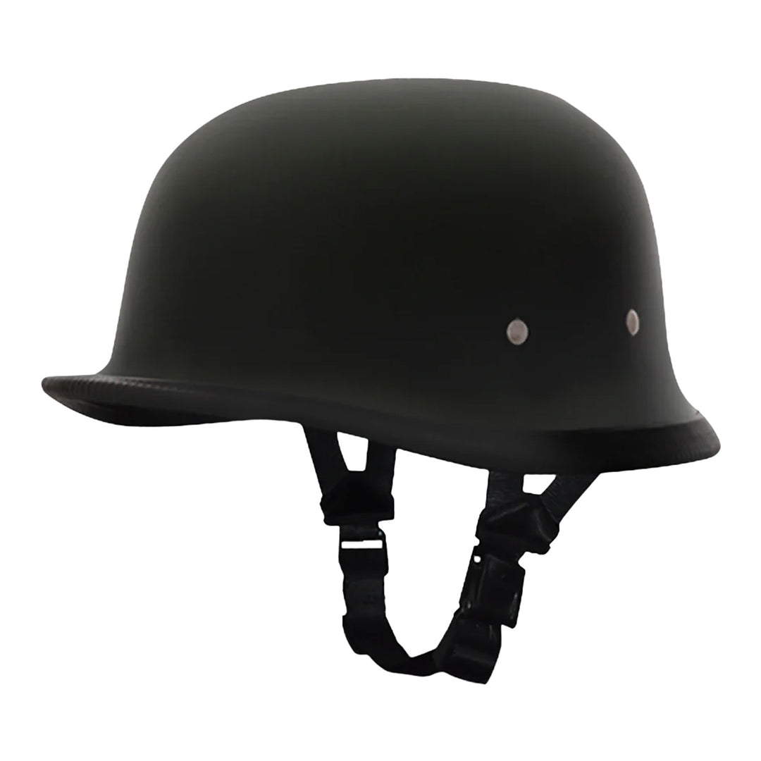 Daytona Helmets Novelty German Dull Black - Front Left Side View