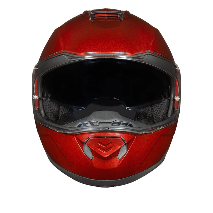 Daytona Helmets D.O.T. Glide Helmet Black Cherry - Front View