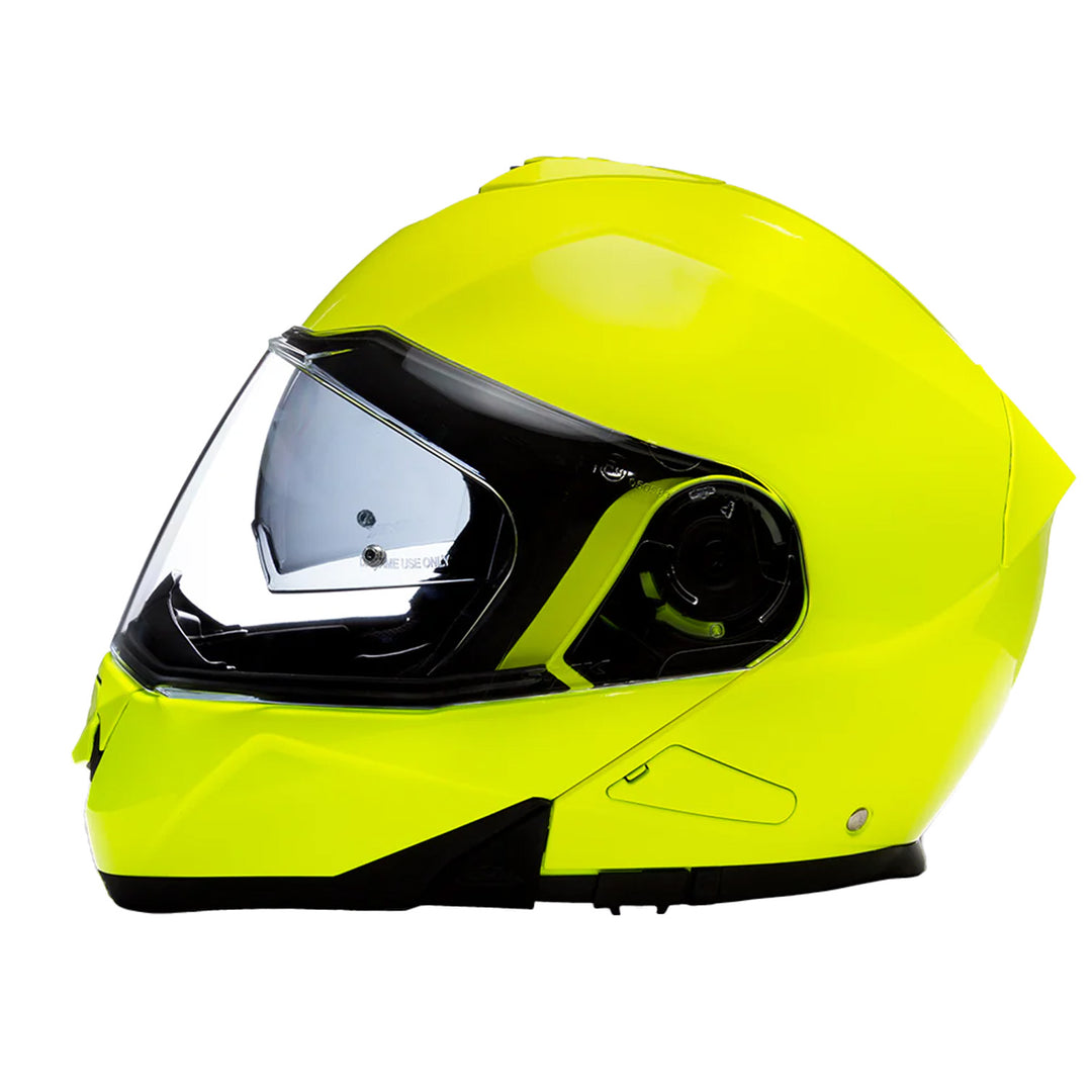 Daytona Helmets D.O.T. Glide Helmet Fluorescent Yellow - Left Side View