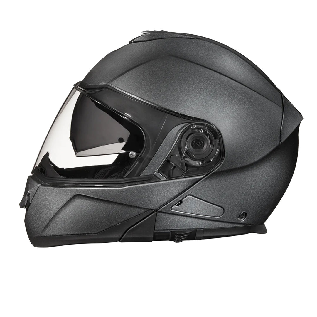 Daytona Helmets D.O.T. Glide Helmet Gunmetal Grey Metallic - Left Side View