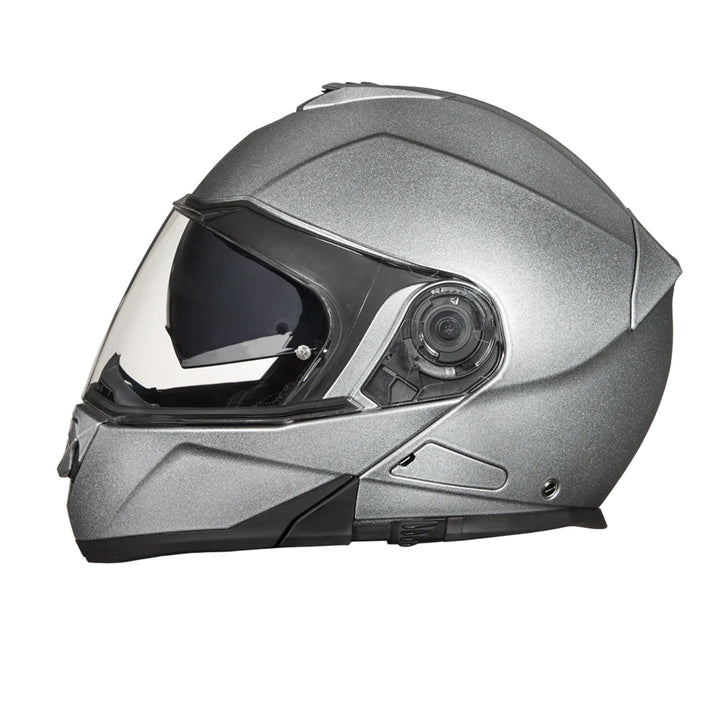 Daytona Helmets D.O.T. Glide Helmet Silver Metallic - Left Side View