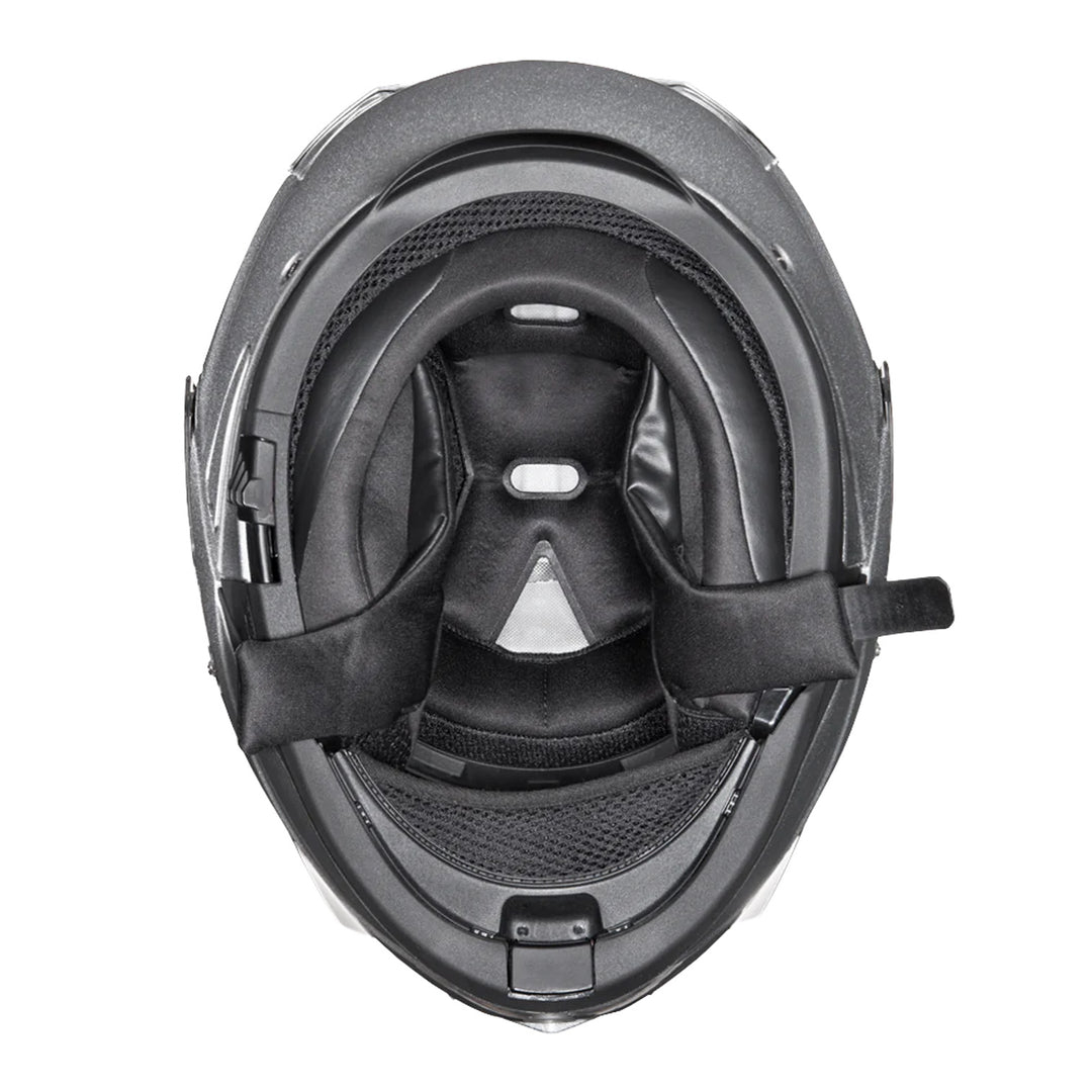 Daytona Helmets D.O.T. Glide Helmet Silver Metallic - Bottom Up View