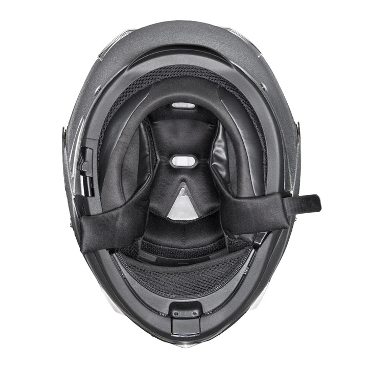 Daytona Helmets D.O.T. Glide Helmet Silver Metallic - Bottom Up View