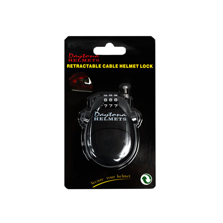 Daytona Helmets Retractable Cable Helmet Lock - Front View of Package