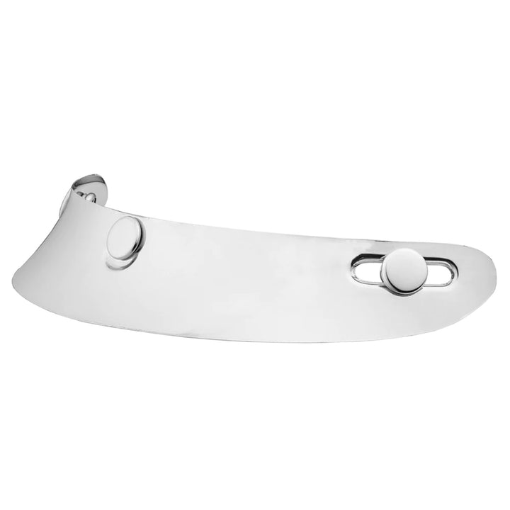 Daytona Helmets Mini Scoop Visor Chrome - Front Side View