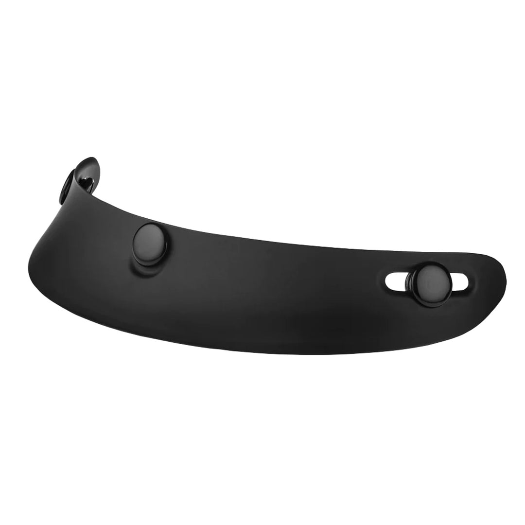Daytona Helmets Mini Scoop Visor Dull Black - Front Side View
