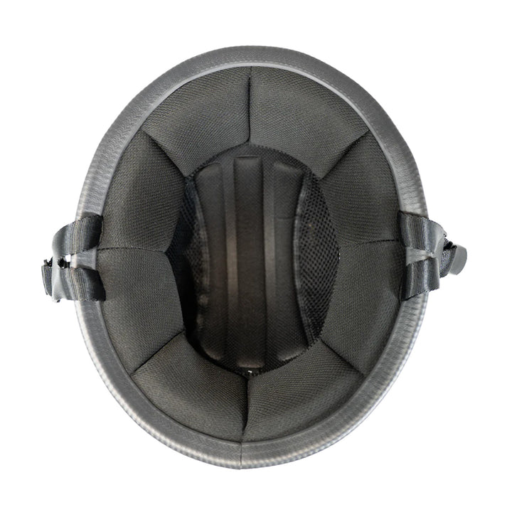 Daytona Helmets Novelty Big German Dull Black - Bottom Up View