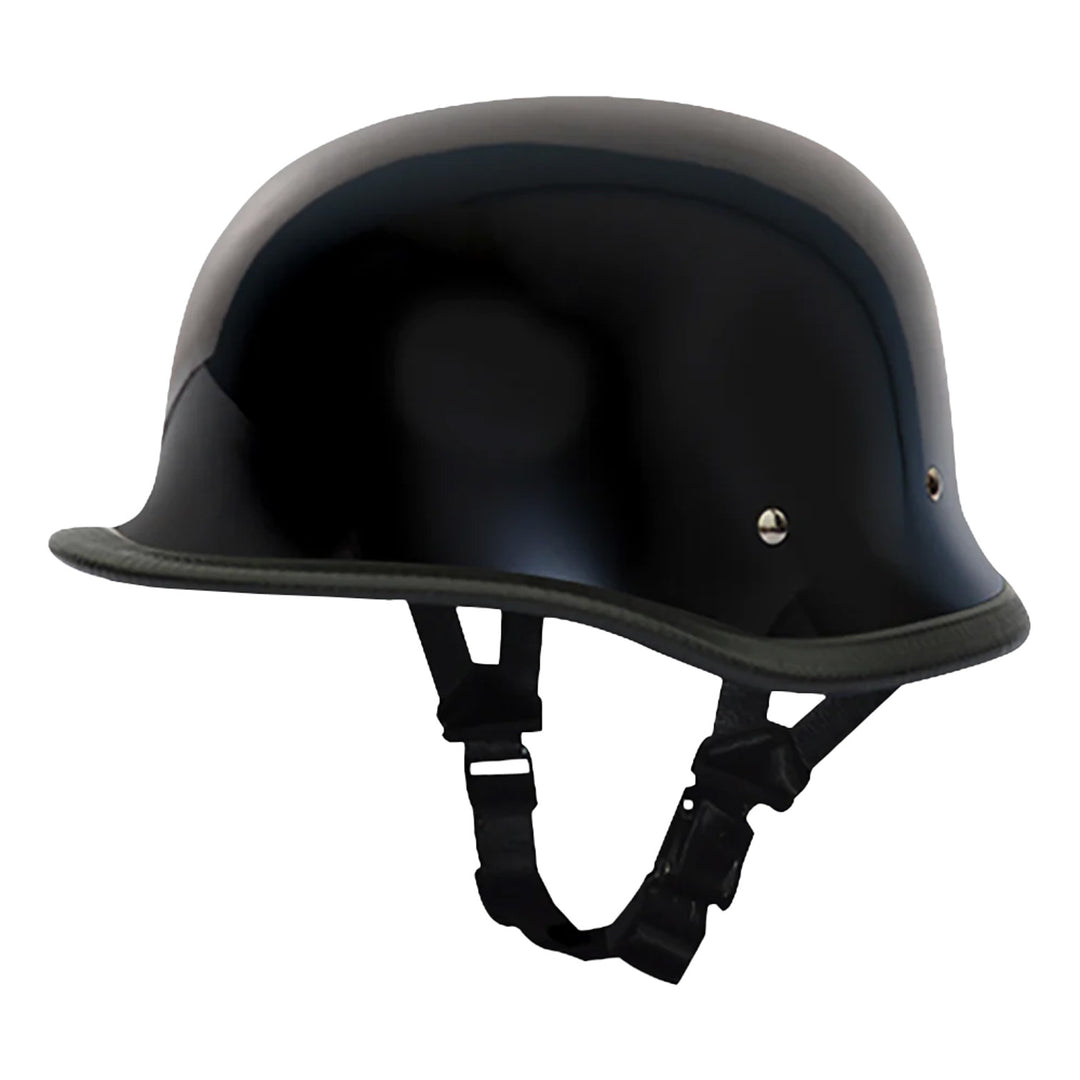 Daytona Helmets Novelty Big German Gloss Black - Front Left Side View