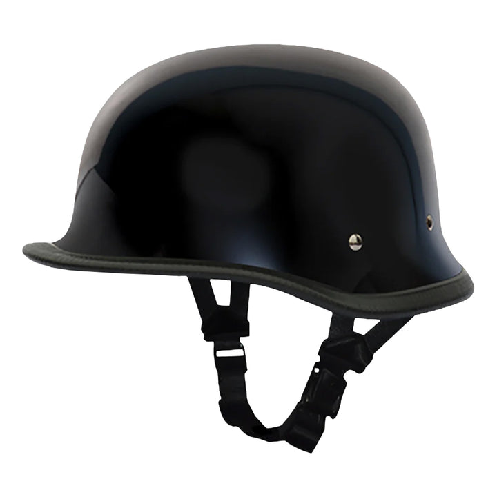 Daytona Helmets Novelty Big German Gloss Black - Front Left Side View