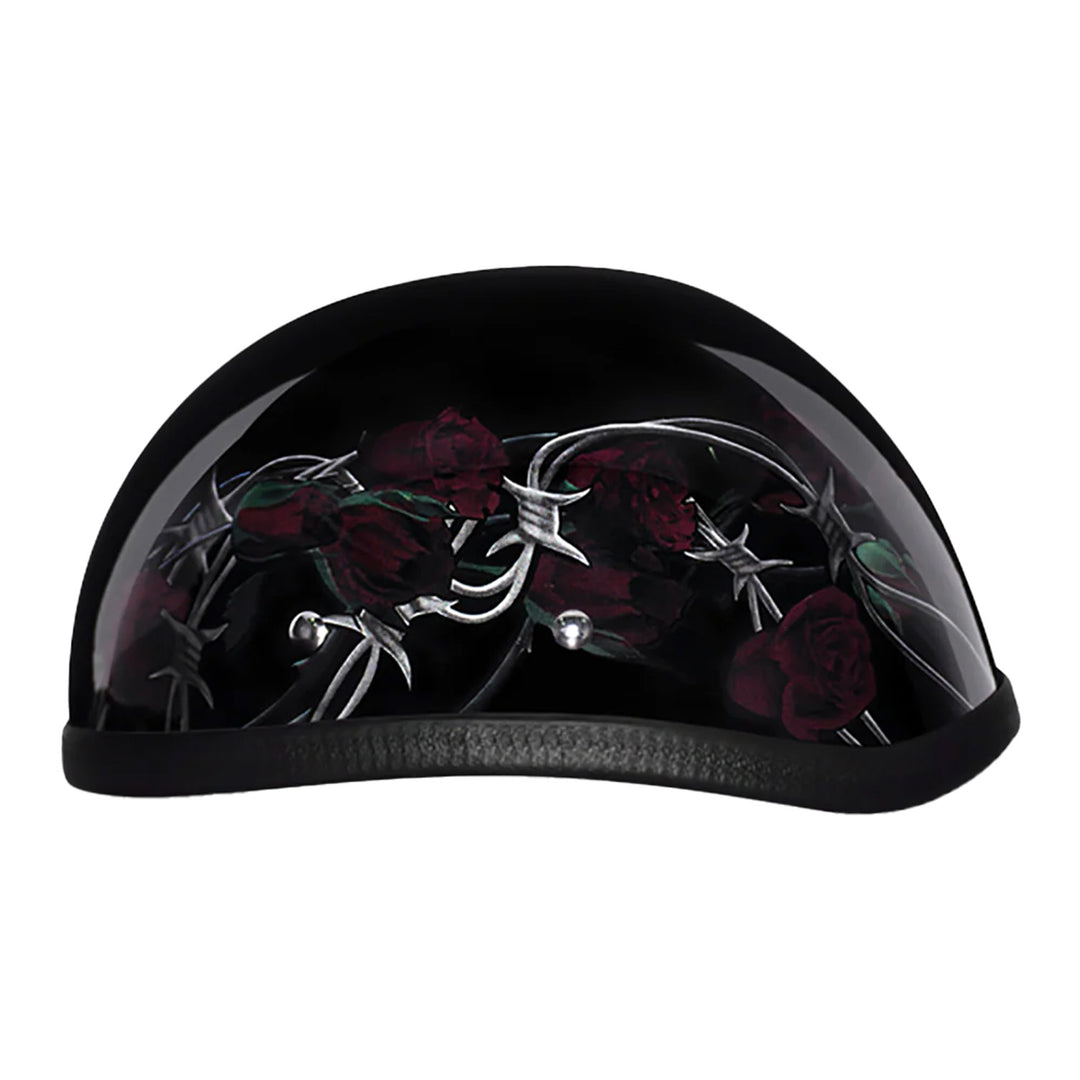 Daytona Helmets Novelty Eagle - Barbed Roses - Left Side View