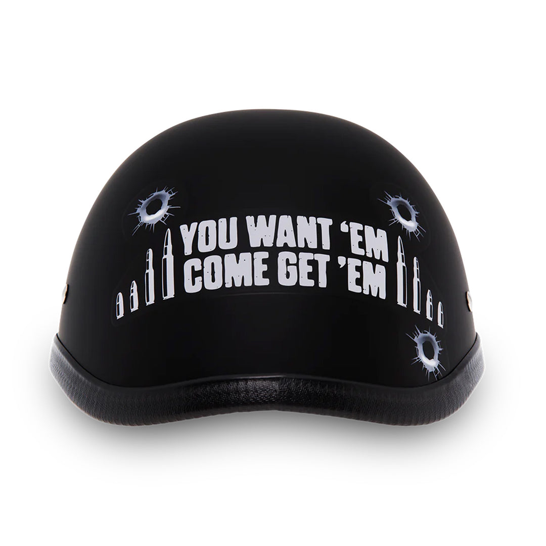 Daytona Helmets Novelty Eagle - Come Get 'Em - Rear View