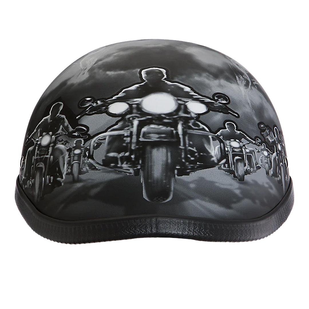 Daytona Helmets Novelty Eagle - Guns - Rear View