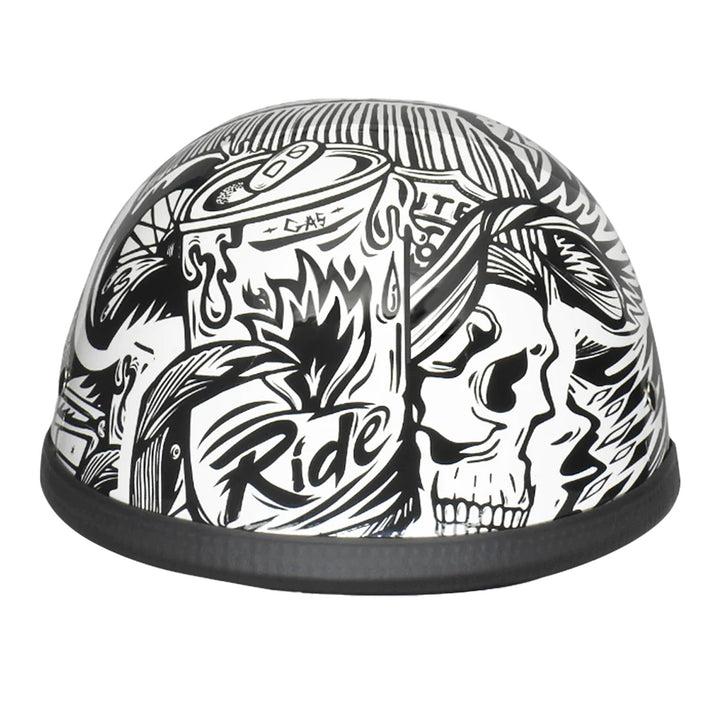 Daytona Helmets Novelty Eagle - Live Fast - Front View