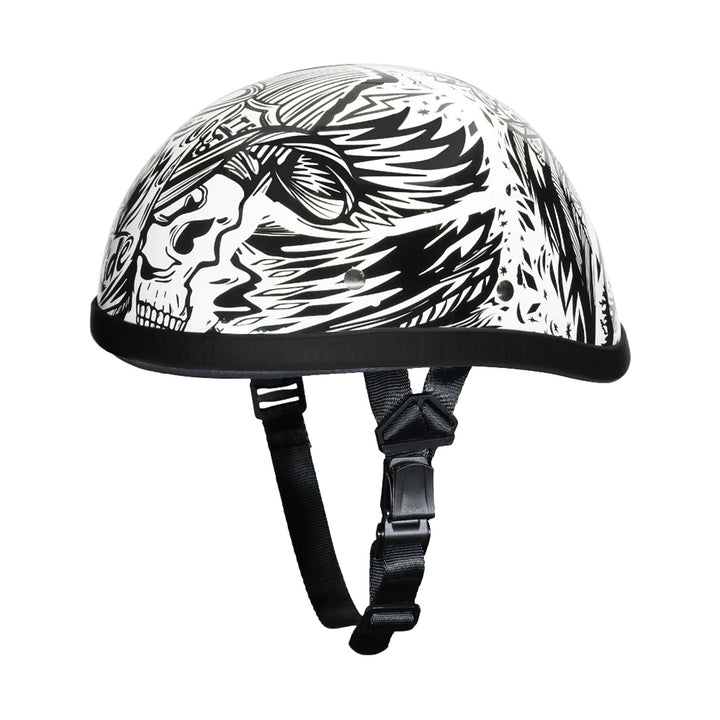 Daytona Helmets Novelty Eagle - Live Fast - Front Left Side View