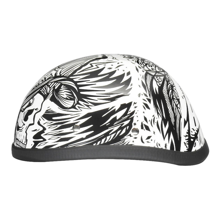 Daytona Helmets Novelty Eagle - Live Fast - Left Side View