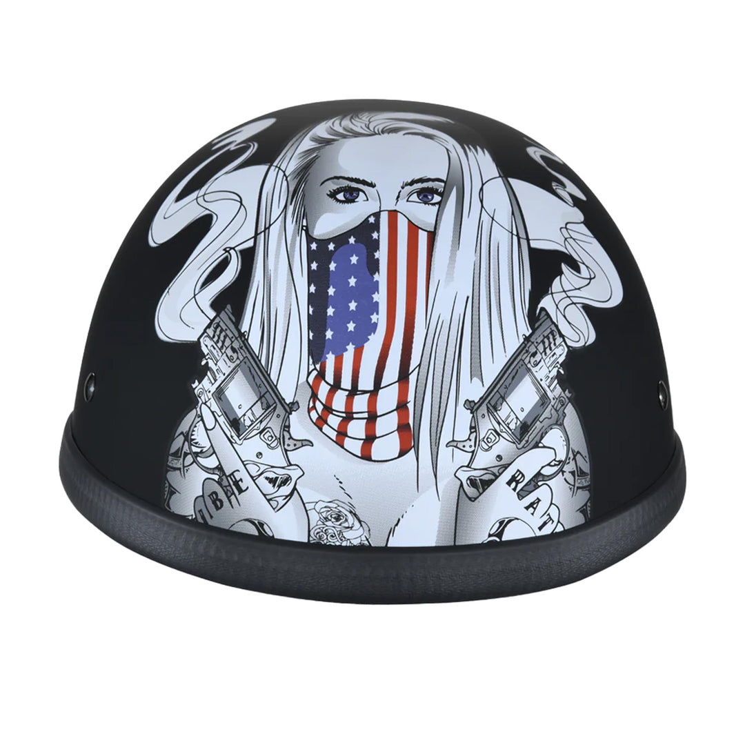 Daytona Helmets Novelty Eagle - Make 'Em Pay - Front View