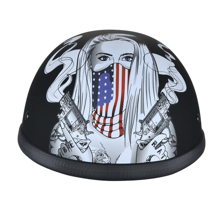 Daytona Helmets Novelty Eagle - Make 'Em Pay - Front View