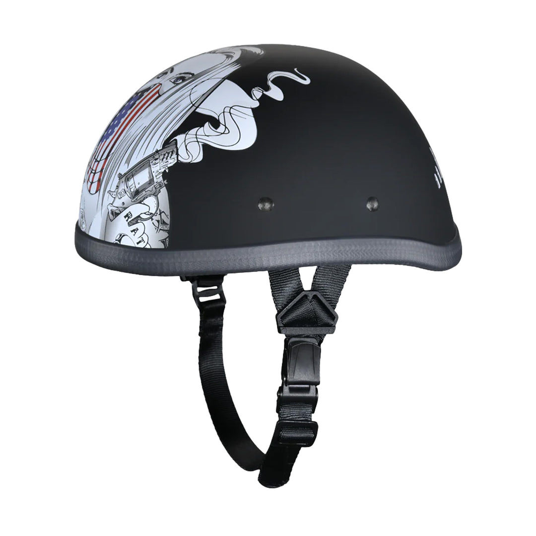 Daytona Helmets Novelty Eagle - Make 'Em Pay - Front Left Side View