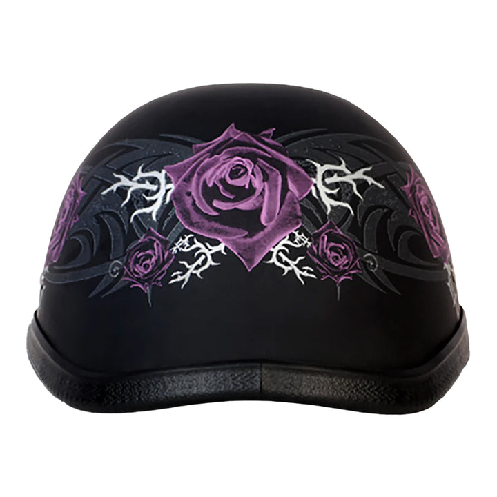 Daytona Helmets Novelty Eagle - Purple Rose - Rear View